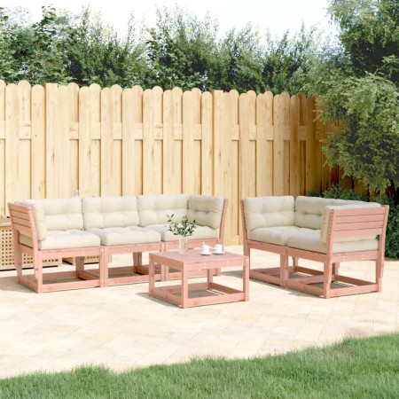 vidaXL 5-tlg. Garten-Sofagarnitur mit Kissen Massivholz Douglasie