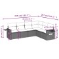 vidaXL 6-tlg. Garten-Sofagarnitur mit Kissen Beige Poly Rattan vidaXL 6-tlg. Garten-Sofagarnitur mit Kissen Beige Poly Rattan