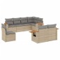 vidaXL 8-tlg. Garten-Sofagarnitur mit Kissen Beige Poly Rattan vidaXL 8-tlg. Garten-Sofagarnitur mit Kissen Beige Poly Rattan
