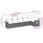 vidaXL 6-tlg. Garten-Sofagarnitur mit Kissen Beige Poly Rattan vidaXL 6-tlg. Garten-Sofagarnitur mit Kissen Beige Poly Rattan