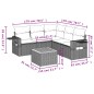 vidaXL 6-tlg. Garten-Sofagarnitur mit Kissen Grau Poly Rattan vidaXL 6-tlg. Garten-Sofagarnitur mit Kissen Grau Poly Rattan