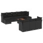 vidaXL 11-tlg. Garten-Sofagarnitur mit Kissen Schwarz Poly Rattan vidaXL 11-tlg. Garten-Sofagarnitur mit Kissen Schwarz Poly Rattan
