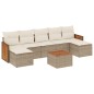 vidaXL 8-tlg. Garten-Sofagarnitur mit Kissen Beige Poly Rattan vidaXL 8-tlg. Garten-Sofagarnitur mit Kissen Beige Poly Rattan