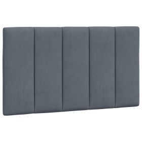 vidaXL Kopfteil-Kissen Dunkelgrau 80 cm Samt