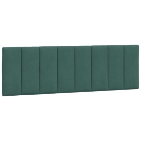 vidaXL Kopfteil-Kissen Dunkelgrün 160 cm Samt