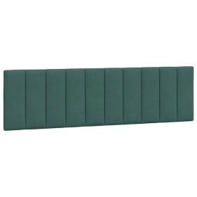 vidaXL Kopfteil-Kissen Dunkelgrün 180 cm Samt
