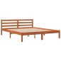 vidaXL Massivholzbett ohne Matratze Wachsbraun 160x200 Kiefernholz vidaXL Massivholzbett ohne Matratze Wachsbraun 160x200 Kiefernholz