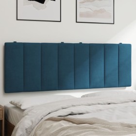 vidaXL Kopfteil-Kissen Blau 120 cm Samt