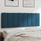 vidaXL Kopfteil-Kissen Blau 120 cm Samt vidaXL Kopfteil-Kissen Blau 120 cm Samt