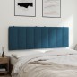 vidaXL Kopfteil-Kissen Blau 120 cm Samt vidaXL Kopfteil-Kissen Blau 120 cm Samt