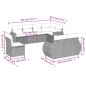 vidaXL 8-tlg. Garten-Sofagarnitur mit Kissen Beige Poly Rattan vidaXL 8-tlg. Garten-Sofagarnitur mit Kissen Beige Poly Rattan