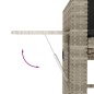 vidaXL Gartenbank Verstellbar mit Kissen Hellgrau Poly Rattan vidaXL Gartenbank Verstellbar mit Kissen Hellgrau Poly Rattan