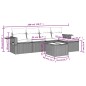 vidaXL 6-tlg. Garten-Sofagarnitur mit Kissen Beige Poly Rattan vidaXL 6-tlg. Garten-Sofagarnitur mit Kissen Beige Poly Rattan