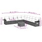 vidaXL 10-tlg. Garten-Sofagarnitur mit Kissen Beige Poly Rattan vidaXL 10-tlg. Garten-Sofagarnitur mit Kissen Beige Poly Rattan