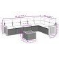 vidaXL 8-tlg. Garten-Sofagarnitur mit Kissen Grau Poly Rattan vidaXL 8-tlg. Garten-Sofagarnitur mit Kissen Grau Poly Rattan