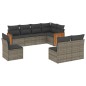vidaXL 8-tlg. Garten-Sofagarnitur mit Kissen Grau Poly Rattan vidaXL 8-tlg. Garten-Sofagarnitur mit Kissen Grau Poly Rattan