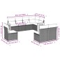 vidaXL 8-tlg. Garten-Sofagarnitur mit Kissen Grau Poly Rattan vidaXL 8-tlg. Garten-Sofagarnitur mit Kissen Grau Poly Rattan