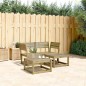 vidaXL 3-tlg. Garten-Sofagarnitur Kiefernholz Imprägniert vidaXL 3-tlg. Garten-Sofagarnitur Kiefernholz Imprägniert