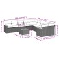 vidaXL 11-tlg. Garten-Sofagarnitur mit Kissen Schwarz Poly Rattan vidaXL 11-tlg. Garten-Sofagarnitur mit Kissen Schwarz Poly Rattan
