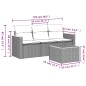 vidaXL 4-tlg. Garten-Sofagarnitur mit Kissen Beige Poly Rattan vidaXL 4-tlg. Garten-Sofagarnitur mit Kissen Beige Poly Rattan