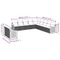 vidaXL 11-tlg. Garten-Sofagarnitur mit Kissen Grau Poly Rattan vidaXL 11-tlg. Garten-Sofagarnitur mit Kissen Grau Poly Rattan
