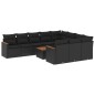 vidaXL 11-tlg. Garten-Sofagarnitur mit Kissen Schwarz Poly Rattan vidaXL 11-tlg. Garten-Sofagarnitur mit Kissen Schwarz Poly Rattan