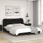 vidaXL Bettgestell mit Kopfteil Schwarz 160x200 cm Kunstleder vidaXL Bettgestell mit Kopfteil Schwarz 160x200 cm Kunstleder