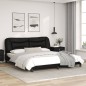 vidaXL Bettgestell mit Kopfteil Schwarz 180x200 cm Kunstleder vidaXL Bettgestell mit Kopfteil Schwarz 180x200 cm Kunstleder