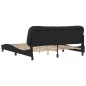 vidaXL Bettgestell mit Kopfteil Schwarz 180x200 cm Kunstleder vidaXL Bettgestell mit Kopfteil Schwarz 180x200 cm Kunstleder