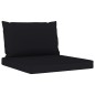 5-tlg. Garten-Lounge-Set mit Schwarzen Kissen 5-tlg. Garten-Lounge-Set mit Schwarzen Kissen