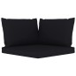 5-tlg. Garten-Lounge-Set mit Schwarzen Kissen 5-tlg. Garten-Lounge-Set mit Schwarzen Kissen