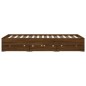 vidaXL Bettgestell mit Schubladen Braun Eichen-Optik 140x200 cm vidaXL Bettgestell mit Schubladen Braun Eichen-Optik 140x200 cm