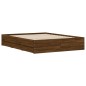 vidaXL Bettgestell mit Schubladen Braun Eichen-Optik 140x200 cm vidaXL Bettgestell mit Schubladen Braun Eichen-Optik 140x200 cm