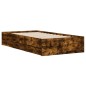 vidaXL Bettgestell mit Schubladen Räuchereiche 90x200cm Holzwerkstoff vidaXL Bettgestell mit Schubladen Räuchereiche 90x200cm Holzwerkstoff