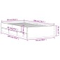 vidaXL Bettgestell mit Schubladen Räuchereiche 90x200cm Holzwerkstoff vidaXL Bettgestell mit Schubladen Räuchereiche 90x200cm Holzwerkstoff