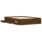 vidaXL Bettgestell mit Schubladen Braun Eichen-Optik 135x190 cm vidaXL Bettgestell mit Schubladen Braun Eichen-Optik 135x190 cm