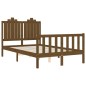 vidaXL Massivholzbett mit Kopfteil Honigbraun 120x200 cm vidaXL Massivholzbett mit Kopfteil Honigbraun 120x200 cm