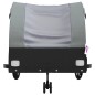 vidaXL Fahrradanhänger Schwarz und Grau 45 kg Eisen vidaXL Fahrradanhänger Schwarz und Grau 45 kg Eisen