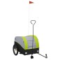 vidaXL Fahrradanhänger Schwarz und Grün 45 kg Eisen vidaXL Fahrradanhänger Schwarz und Grün 45 kg Eisen