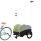 vidaXL Fahrradanhänger Schwarz und Grün 45 kg Eisen vidaXL Fahrradanhänger Schwarz und Grün 45 kg Eisen