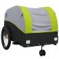 vidaXL Fahrradanhänger Schwarz und Grün 45 kg Eisen vidaXL Fahrradanhänger Schwarz und Grün 45 kg Eisen