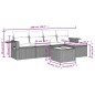 vidaXL 6-tlg. Garten-Sofagarnitur mit Kissen Schwarz Poly Rattan vidaXL 6-tlg. Garten-Sofagarnitur mit Kissen Schwarz Poly Rattan