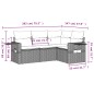 vidaXL 4-tlg. Garten-Sofagarnitur mit Kissen Beige Poly Rattan vidaXL 4-tlg. Garten-Sofagarnitur mit Kissen Beige Poly Rattan