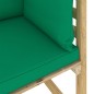 Garten-Ecksofa mit Kissen in Grün Imprägniertes Kiefernholz Garten-Ecksofa mit Kissen in Grün Imprägniertes Kiefernholz