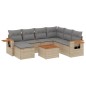 vidaXL 8-tlg. Garten-Sofagarnitur mit Kissen Beige Poly Rattan vidaXL 8-tlg. Garten-Sofagarnitur mit Kissen Beige Poly Rattan