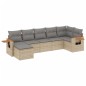 vidaXL 7-tlg. Garten-Sofagarnitur mit Kissen Beige Poly Rattan vidaXL 7-tlg. Garten-Sofagarnitur mit Kissen Beige Poly Rattan