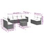 vidaXL 9-tlg. Garten-Sofagarnitur mit Kissen Beige Poly Rattan vidaXL 9-tlg. Garten-Sofagarnitur mit Kissen Beige Poly Rattan