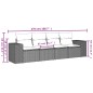 vidaXL 4-tlg. Garten-Sofagarnitur mit Kissen Schwarz Poly Rattan vidaXL 4-tlg. Garten-Sofagarnitur mit Kissen Schwarz Poly Rattan