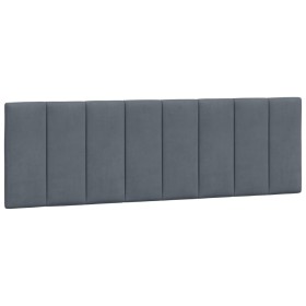 vidaXL Kopfteil-Kissen Dunkelgrau 160 cm Samt