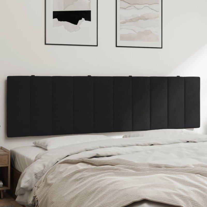 vidaXL Kopfteil-Kissen Schwarz 180 cm Samt vidaXL Kopfteil-Kissen Schwarz 180 cm Samt